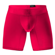 ErgoWear Long Boxer Briefs MAX Bold Stretchy Mid - Cut Boxer in Red 1745 105