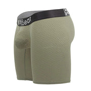 ErgoWear Long Boxer Briefs MAX Flow 3D - Pouch Perforated Midcut Smoke Green 16803