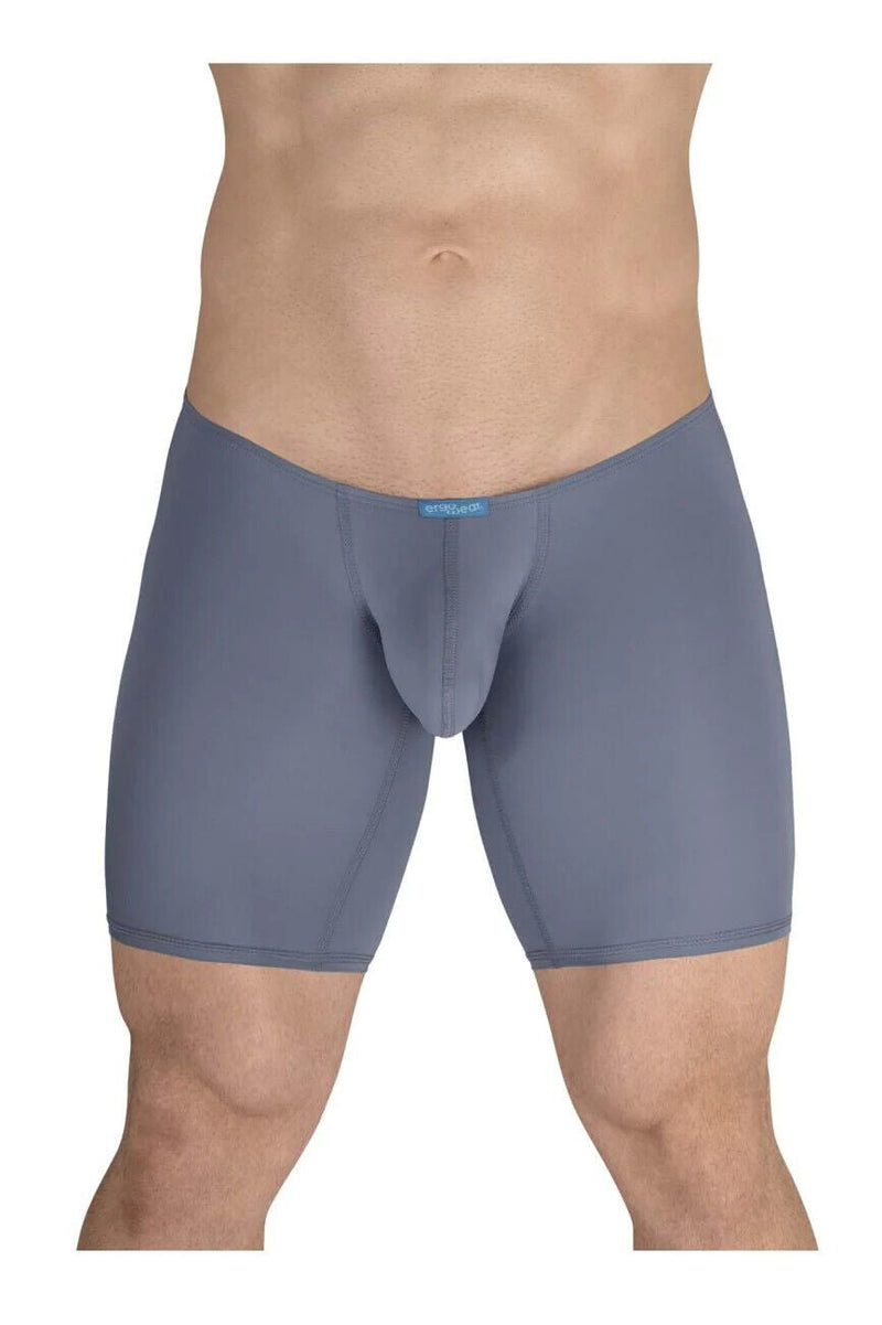 ERGOWEAR Long Boxer X4D Seamed Pouch Mid - Cut Smoke Blue 1598 924