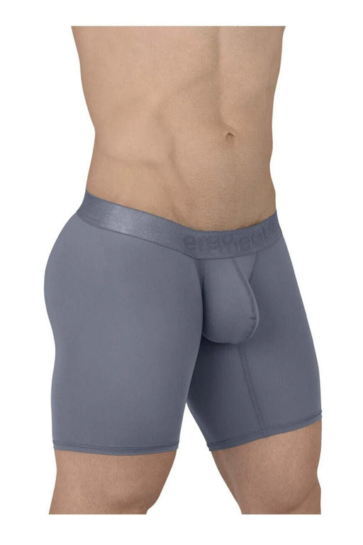 ErgoWear Long Length Boxer Briefs MAX XX Stretchy MidCut Fog Blue 16322