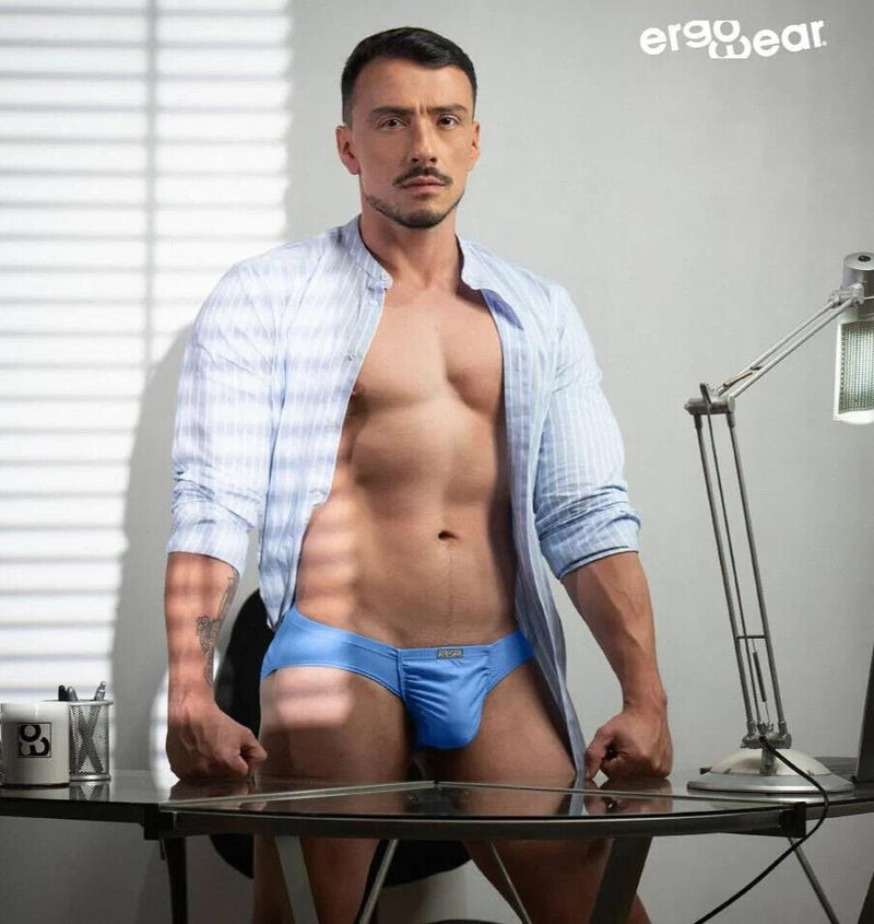 ErgoWear Low - Rise Briefs FEEL GR8 Cotton Bikini Brief Light Blue 17313