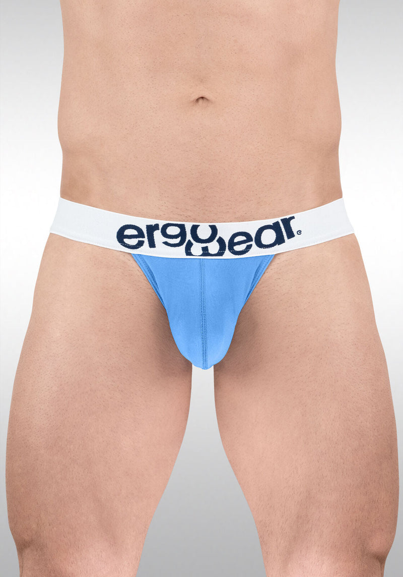 ErgoWear MAX Cotton Bikini Brief Shaped Pouch Low - Rise Briefs Light Blue 17123