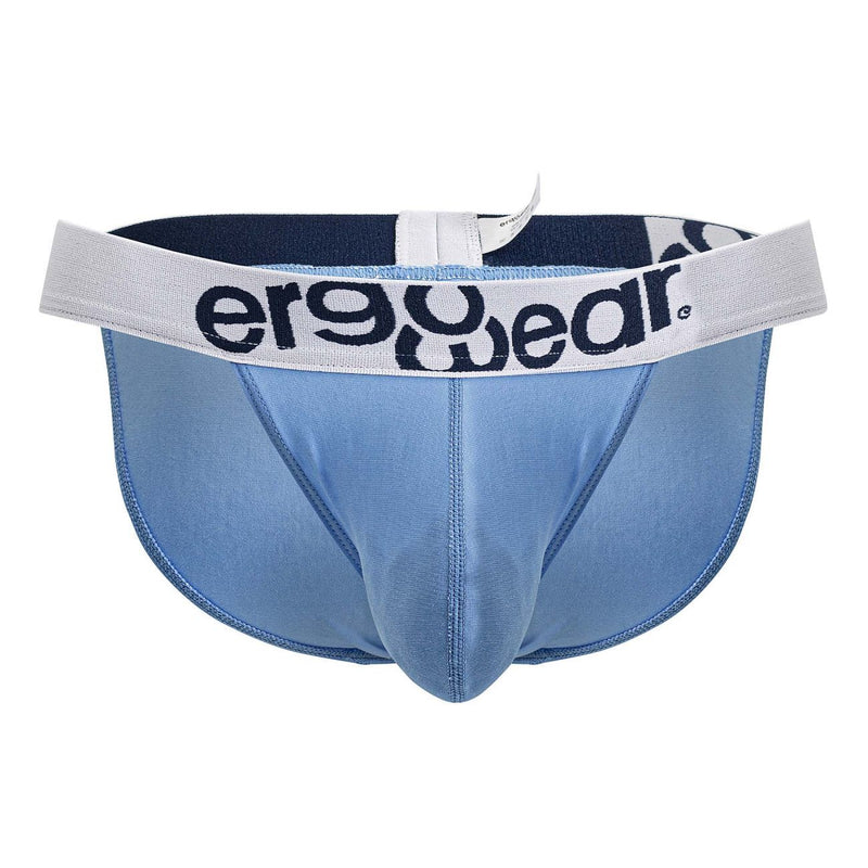 ErgoWear MAX Cotton Bikini Brief Shaped Pouch Low - Rise Briefs Light Blue 17127
