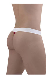 ErgoWear MAX Cotton Thong Low - Rise Snug Fit Thong Red Garnet 14784
