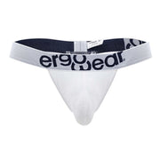 ErgoWear MAX Cotton Thong Low - Rise Snug Fit White Thong 14746