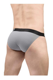 ErgoWear MAX Flow Bikini Briefs 3D - Pouch Micro Perforated Brief Gray 16832