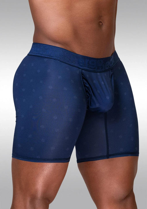 ErgoWear Micro Mesh Long Boxer FEEL SE MidCut Adaptable Pouch Navy Blue 1753 1102