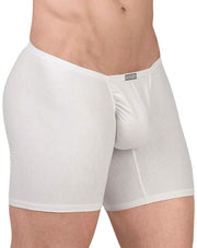 ErgoWear MidCut Cotton Long Boxer Briefs FEEL GR8 in White 1737 1241