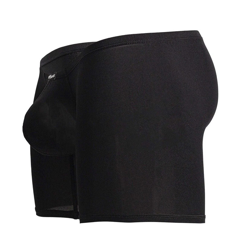 ErgoWear MidCut X4D Long Boxer Briefs 3D Seamed Pouch in Black 17024