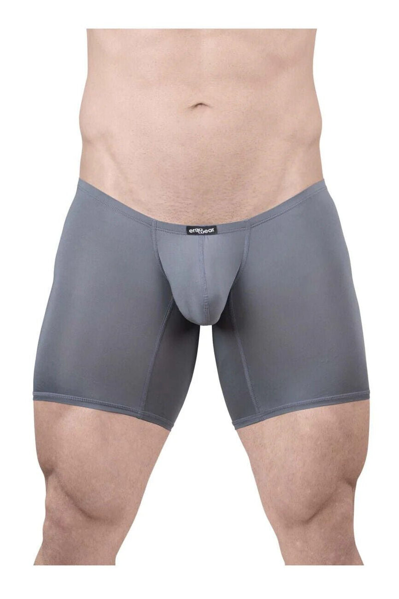 ErgoWear MidCut X4D Long Boxer Briefs 3D Seamed Pouch in Gray 17063