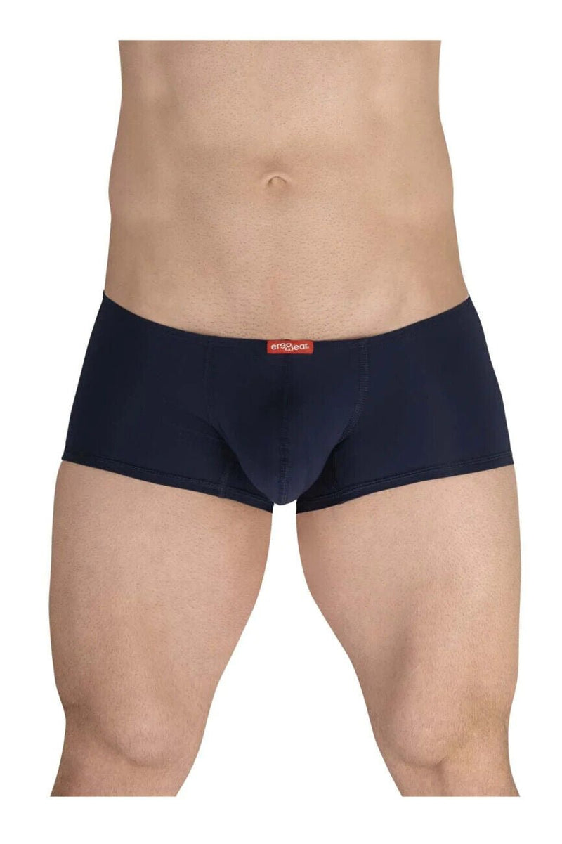 ERGOWEAR Mini Boxer X4D Seamed Pouch Low - Rise Trunks Navy Blue 1601 933