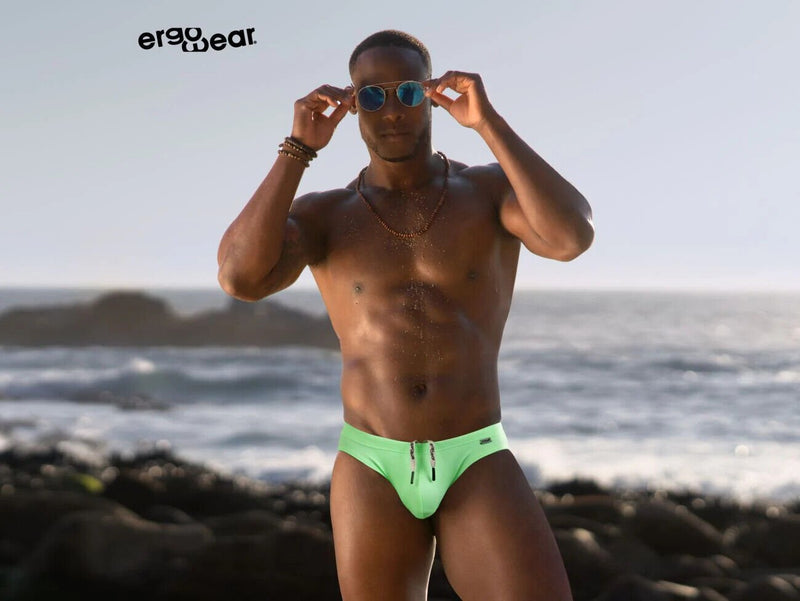 ErgoWear Swimwear SW X4D Swim Bikini Briefs in Bright Green 16923