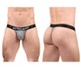 ErgoWear Thong MAX Flow 3D Pouch Micro - Perforated Mens String Gray 16826