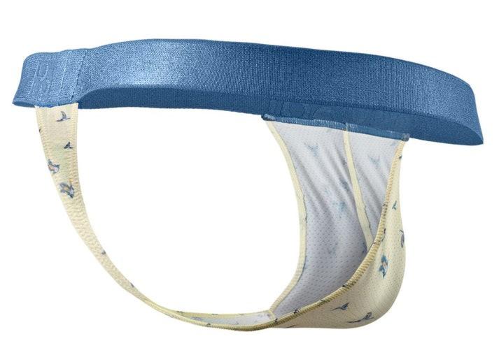 ErgoWear Thong SLK SE G - String 3D - Pouch in Soft Yellow Vanilla Birds 1768 1146