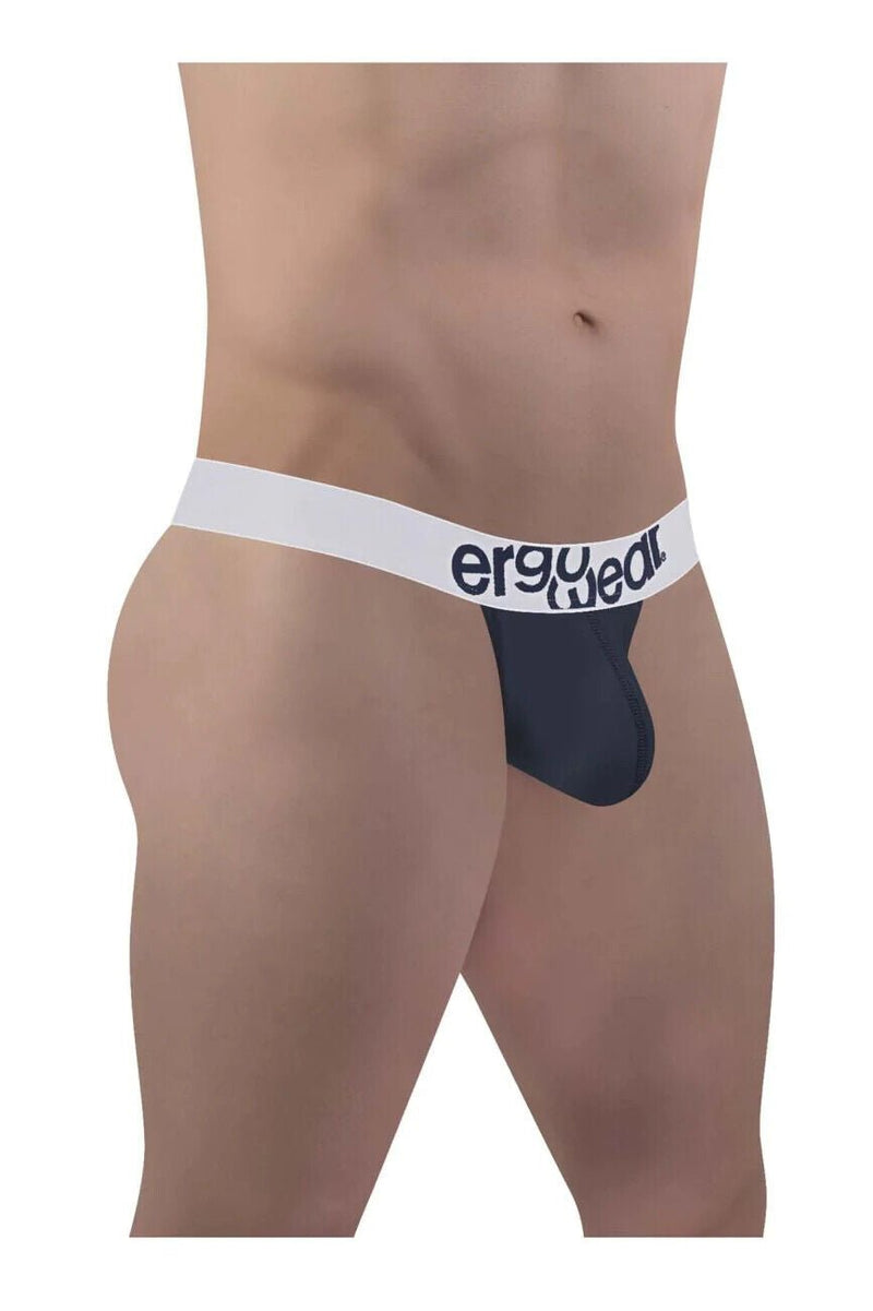 ErgoWear Thongs MAX Cotton Sports Edge Low - Rise Thong Navy Blue 1470 903