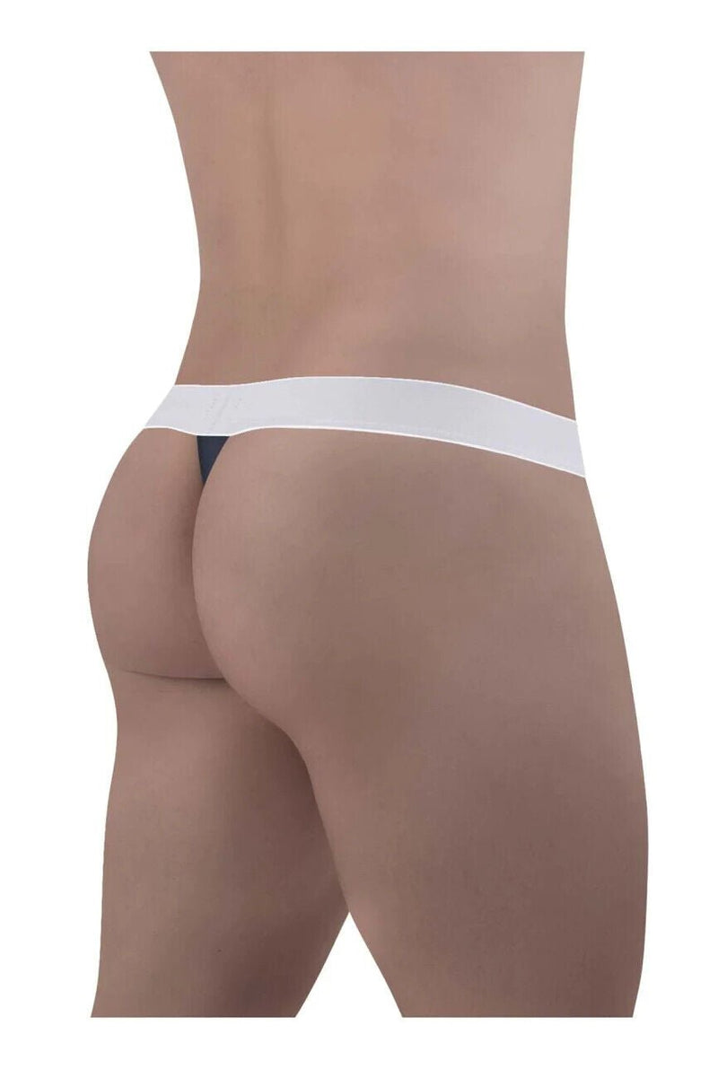 ErgoWear Thongs MAX Cotton Sports Edge Low - Rise Thong Navy Blue 1470 904
