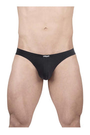 ErgoWear X4D Bikini Briefs Low - Rise Ergonomically Shaped Pouch in Black 17004