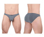 ErgoWear X4D Low Rise Bikini - Briefs Ergonomically Shaped Pouch in Gray 17041