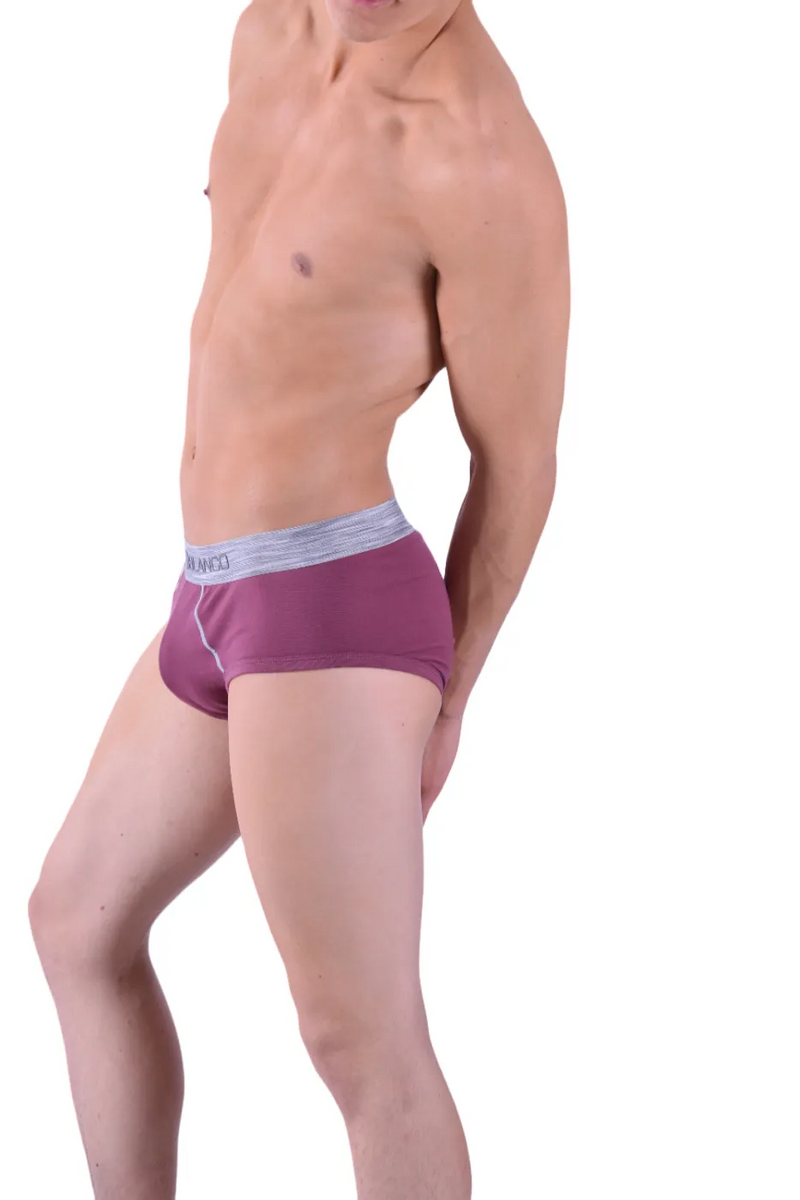 Punto Blanco Brief Sporty Slip Cotton Comfy Slip Burgundy 3420 21