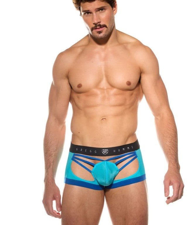 Gregg Homme Boxer SLINGSHOT Sheer Boxer Briefs in Aqua 200205 G583