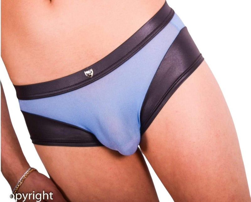 Gregg Homme Boxer Two - Timer Faux - Leather Fabric Blue 130305 7110