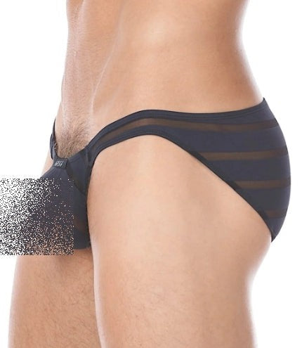 Gregg Homme Brief Encore Semi See-Through Slip Navy 160603 115