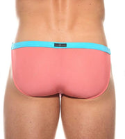 Gregg Homme Briefs SLINGSHOT With Detachable Clips Sheer Coral Brief 200203 G594