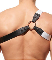 GREGG HOMME Harness Solid Gold Ring And Zipper Adjustable Snaps White 190860 1352