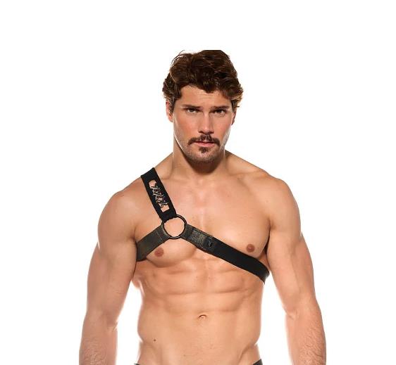 GREGG HOMME Jag Harness With Large Matt Rings in Gold 200860 G581