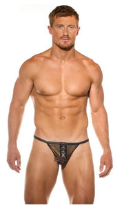 Gregg Homme JAG String in Sheer Mesh Gold 200814 G864