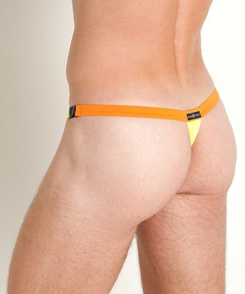 Gregg Homme Thongs SLINGSHOT With Detachable Clips Sheer Yellow 200204 G1145