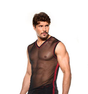 Gregg Homme THORN Muscle Shirt Soft See - Through Tank Top Black 2000222