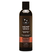 Hemp Seed Massage & Body Oil - 8 fl.oz. Nourishing, Moisturizing Massage Oil1