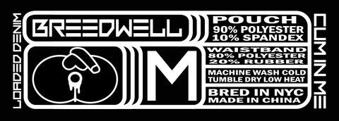 Jockstrap BREEDWELL Loaded Denim Jock OG Pouch in Dark Stonewall Wash 559