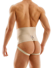 Jockstrap Only MODUS VIVENDI Transformer Soft Cotton Wide Band Natural Beige 14212 B864