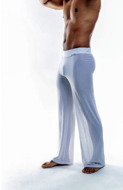 Joe Snyder Sexy Sweatpants Sheer Lounge Pants White Mesh JS30 36