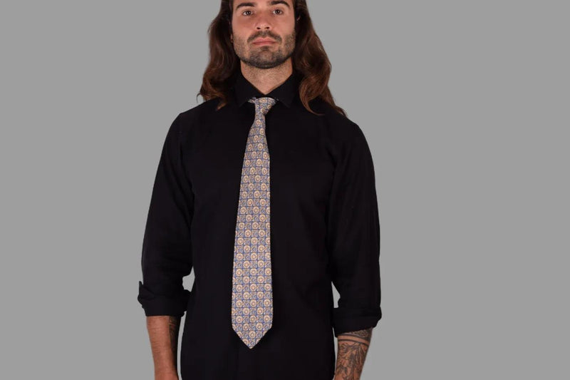 KITON Napoli Chic ART Men's neck Tie 100% Silk 58'' long K231