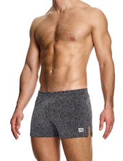 Knitted Shorts MODUS VIVENDI Crackled Slim Fit Retro - Shorts Yarns Grey 25361 B931