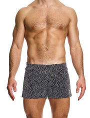 Knitted Shorts MODUS VIVENDI Crackled Slim Fit Retro - Shorts Yarns Grey 25361 B933