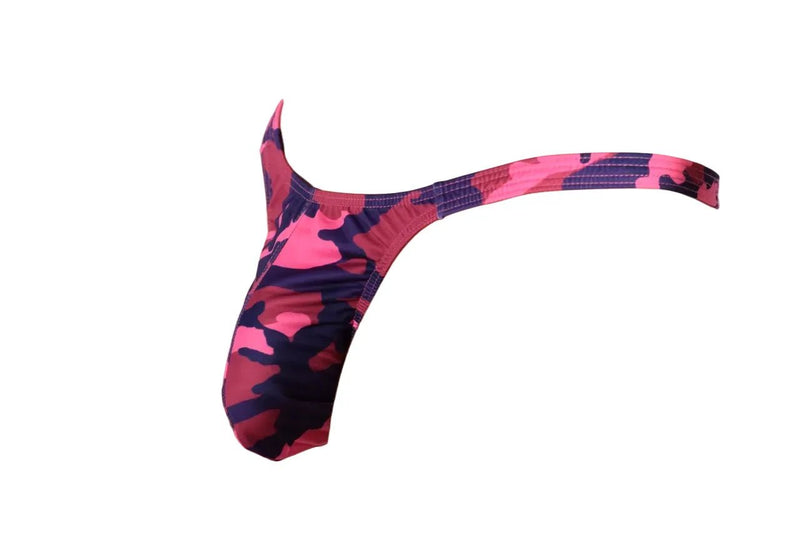 Large JJ MALIBU Pink Camouflage Printed Thong4