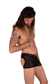 LARGE JJ MALIBU Sheer Opened Back Boxer Briefs Backless 21