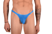 LARGE JJ MALIBU Thong Sheer Turquoise 21