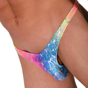 LARGE SMU Sensual Thong Silver Rainbow 33498 MX133