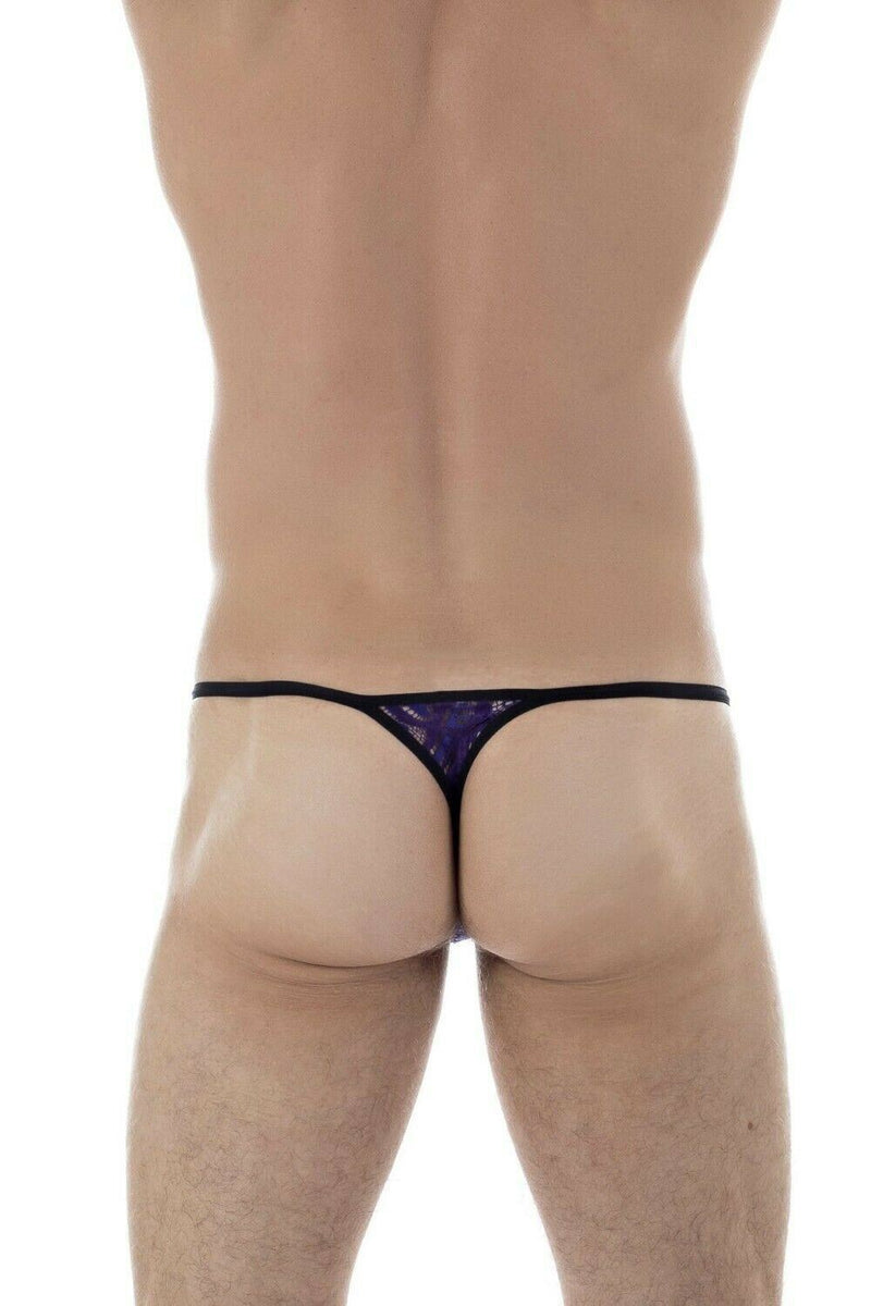 L'Homme Invisible Striptease Lace Detac String Thong See - Through Lilac MY83 94