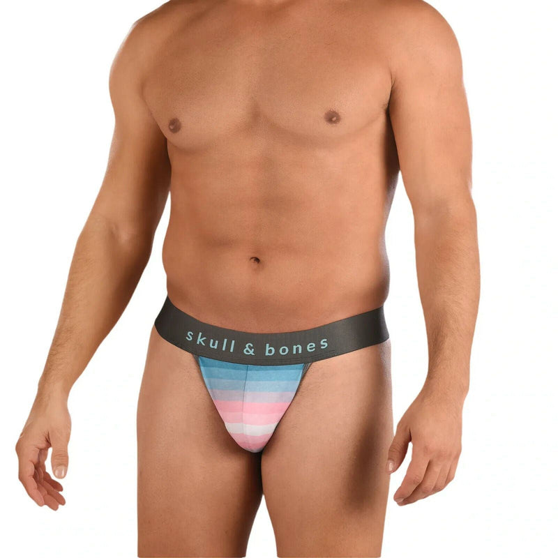 Limited Thong SKULL & BONES Trans Pride Stripe Heather TIE DYE Thong 83