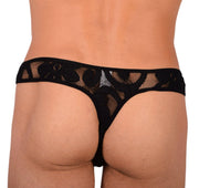 M L'Homme Invisible Sexy Black Mesh Thong 33948 MX183