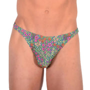M SMU Sensual Thong Deep Green Garden 33579 MX132