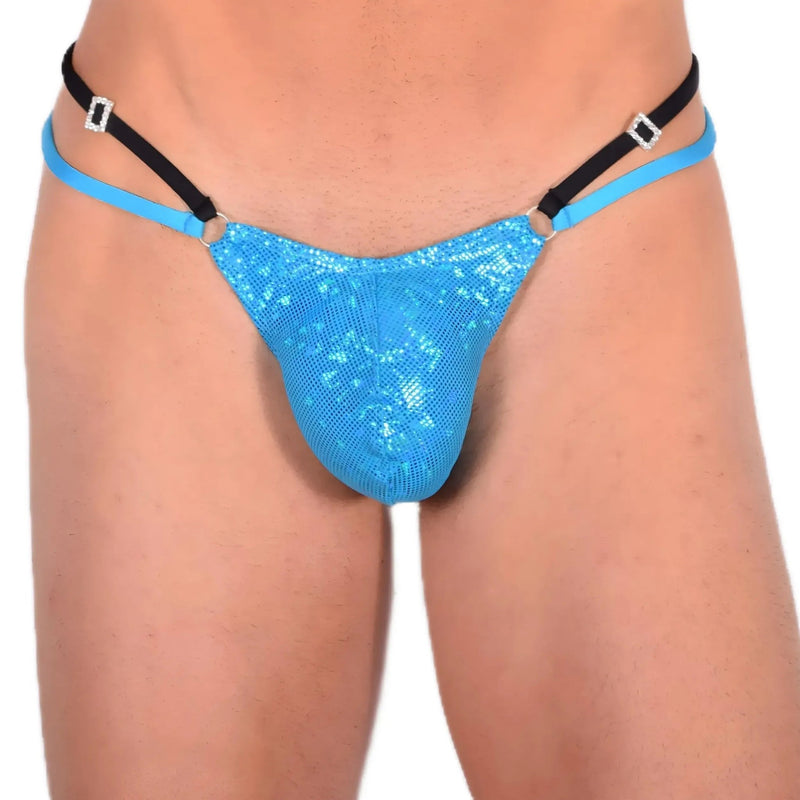 M SMU Sexy Party Ocean Blue Thong 33538 MX133