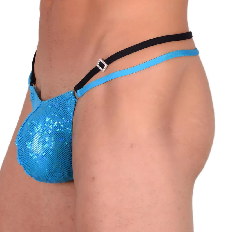M SMU Sexy Party Ocean Blue Thong 33538 MX132