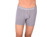 Medium Long Boxer American Eagle Fly Front Boxer Brief Grey AE14